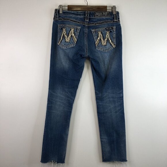 Miss Me The M Series Distressed Skinny Jeans Size 27 - Picture 7 of 13